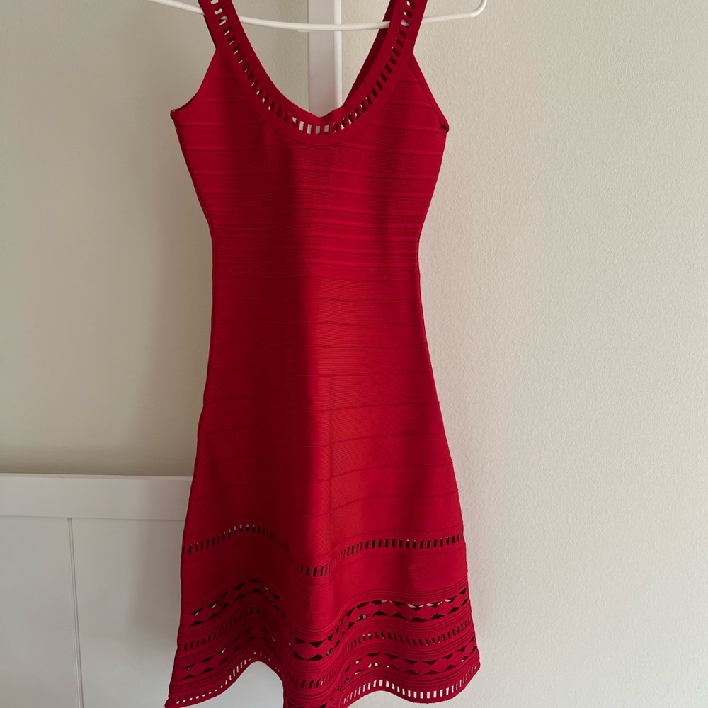 HERVE LEGER red dress (size S)!